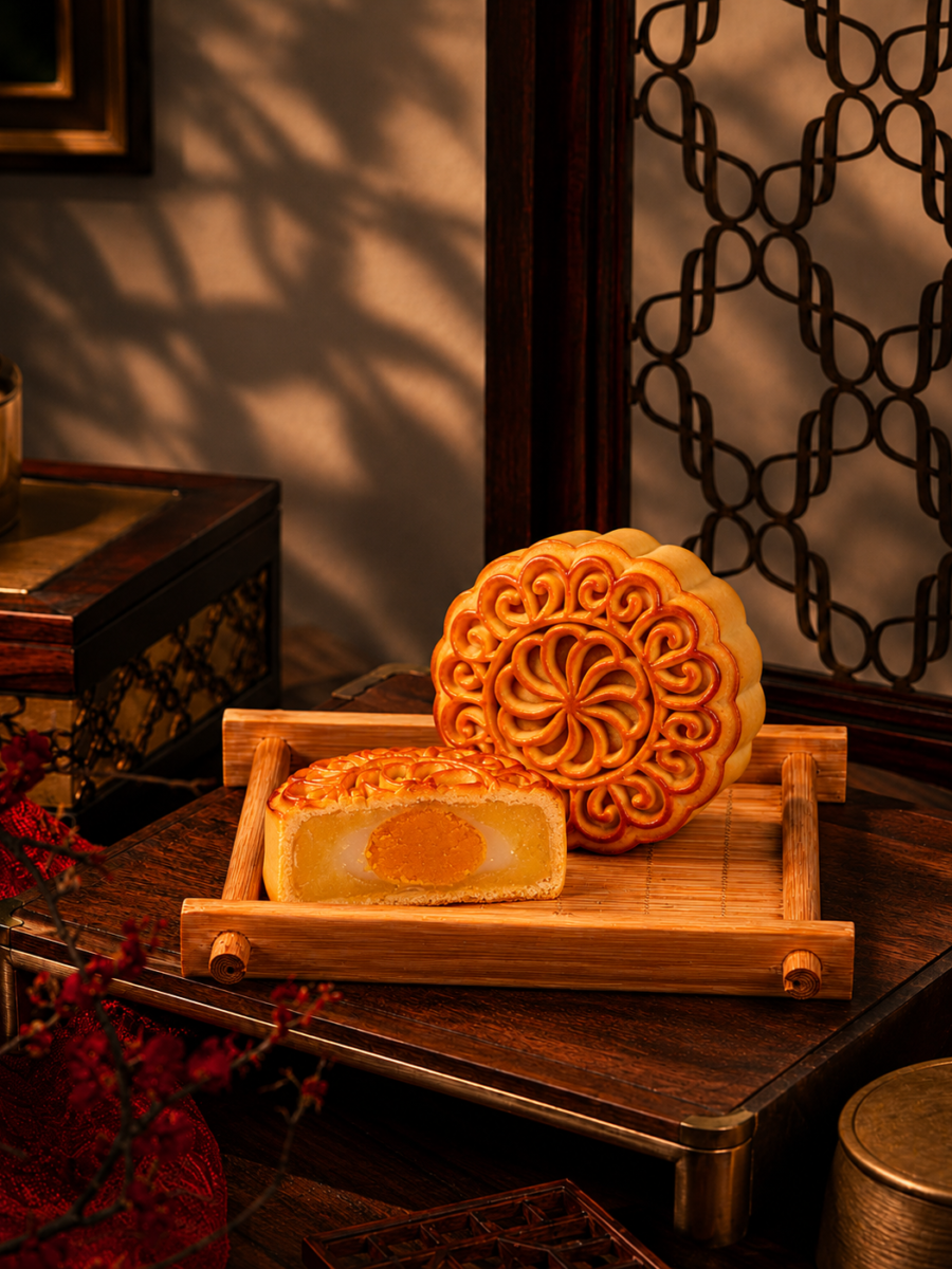 Bánh nướng Đậu xanh hạt dưa mochi trứng muối
