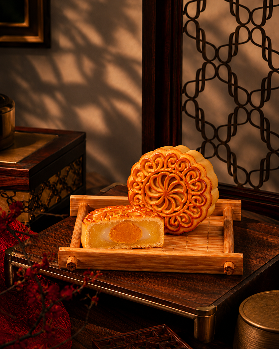 Bánh nướng Đậu xanh hạt dưa mochi trứng muối